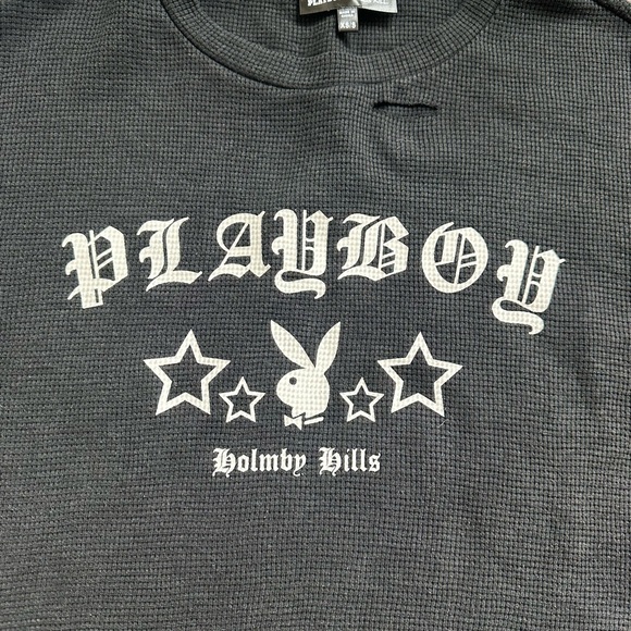 PLAYBOY Black Long Sleeve Mini Dress Size - Picture 7 of 7